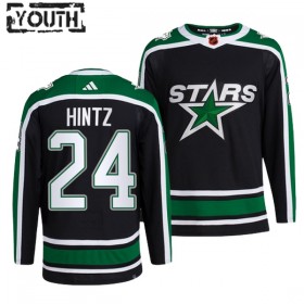 Dresovi Dallas Stars Roope Hintz 24 Adidas 2022-23 Reverse Retro 2.0 Crno Authentic - Dječji
